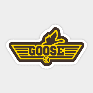 Padres Topgun Goose Yellow Sticker